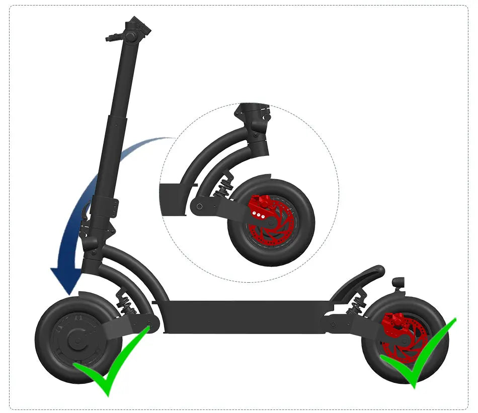 ZOOM HB-876E 4-Piston Hydraulic Disc Brake | Motor Cut-Off | 160/180/203mm
