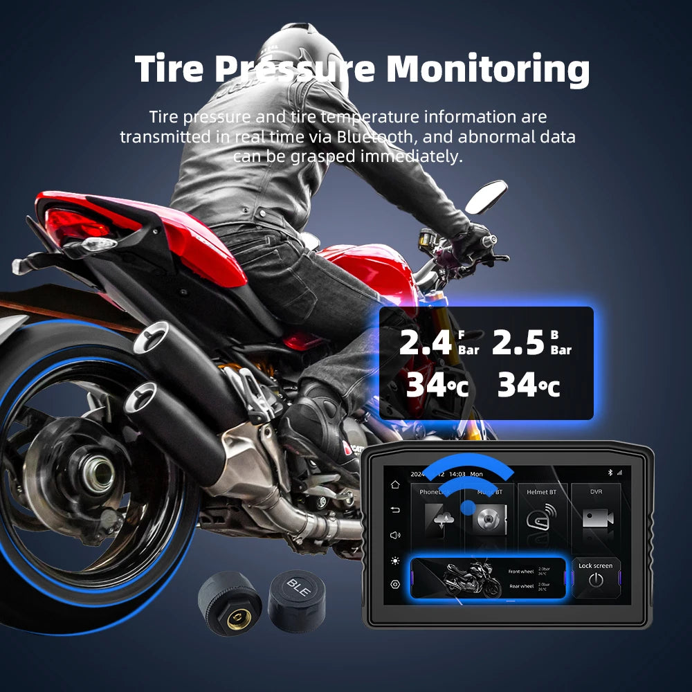 EKIY 6.25" Moto CarPlay Dashboard | Wireless Android Auto | GPS Navigation