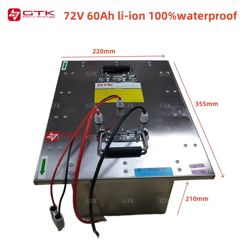 Gtk 84V 30Ah 30A 50Ah 80Ah 100Ah 100A 72V 60Ah 60A lithium ion battery pack bluetooth BMS for 5000w 6000W 8000W golf cart