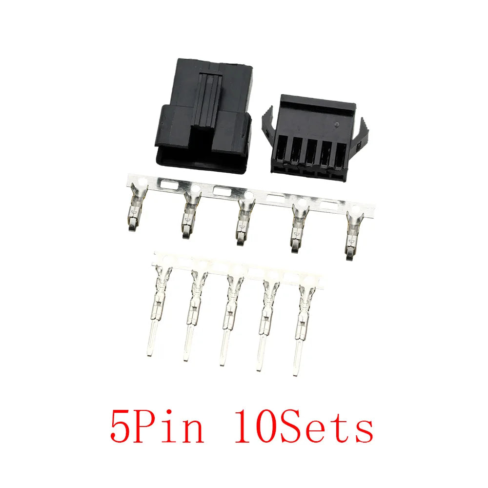 JST SM Connector Kit | 2-6 Pin 2.54mm | 10 Sets w/ Terminals