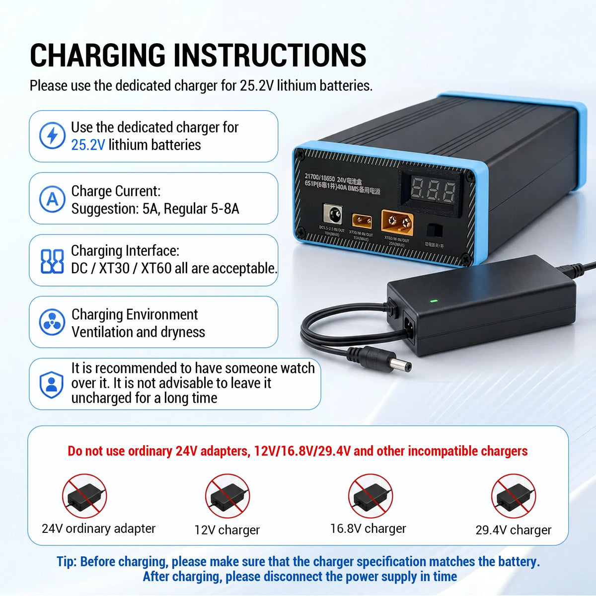 21700 6S1P Battery Box Kit | Weld-Free + Built-in 40A BMS | DIY 25.2V Backup Power Supply