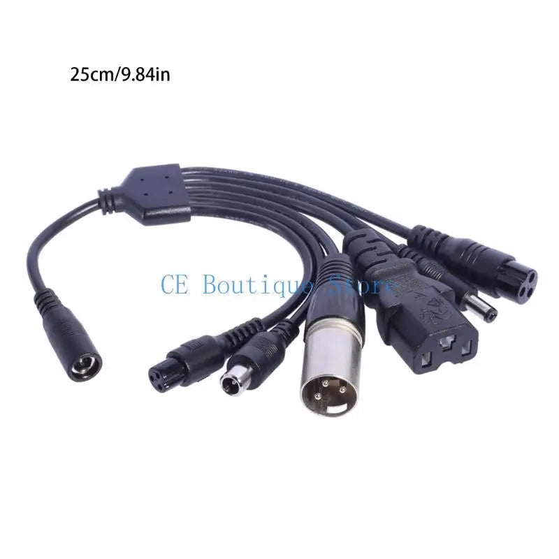 1-to-6 Charging Adapter Set | 5.5x2.1mm to 6 Plugs | E-Scooter