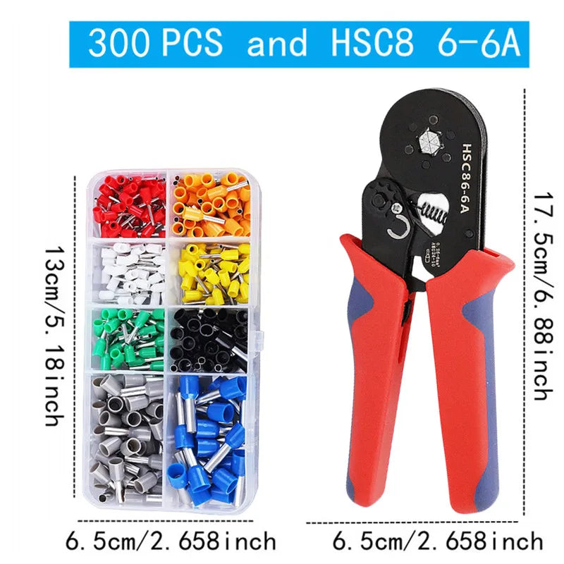 VE Tubular Crimp Terminal Kit | Insulated Ferrules | Boxed Assortment