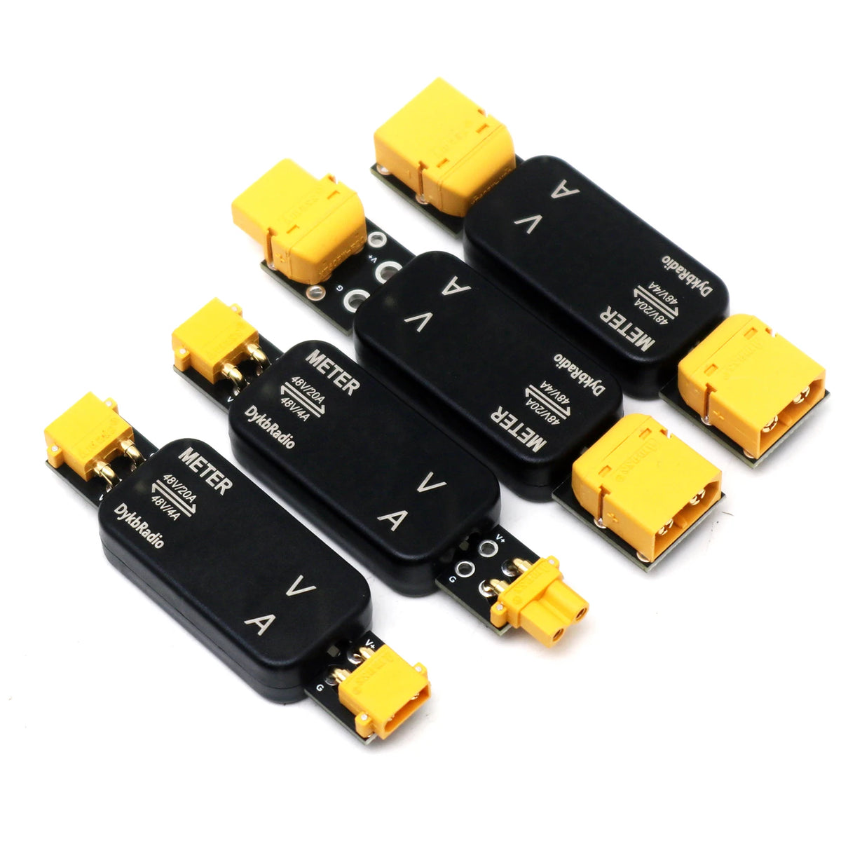 XT30/XT60 DC Meter | Voltage & Current | 20A Bidirectional
