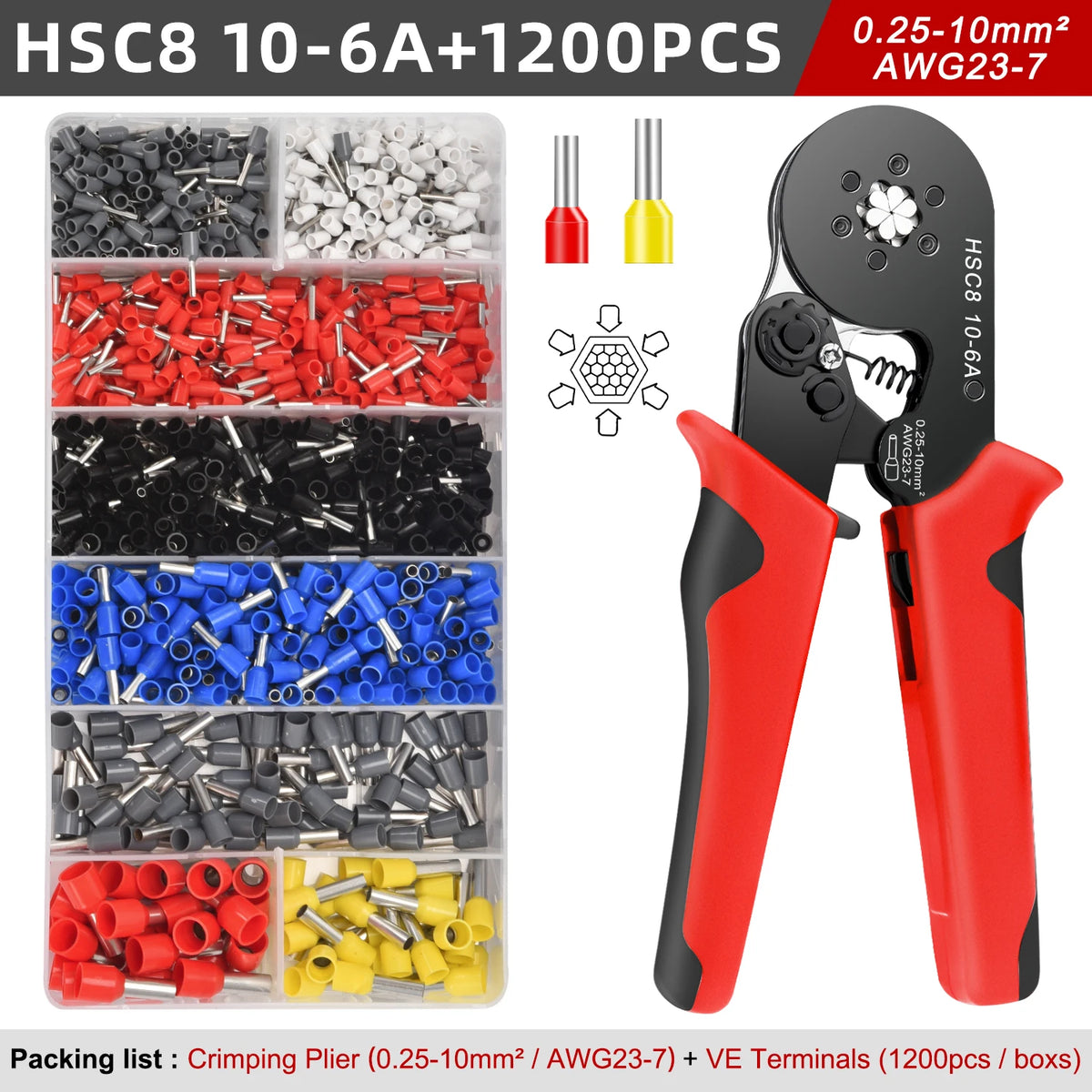 VE Tubular Crimp Terminal Kit | Insulated Ferrules | Electrical