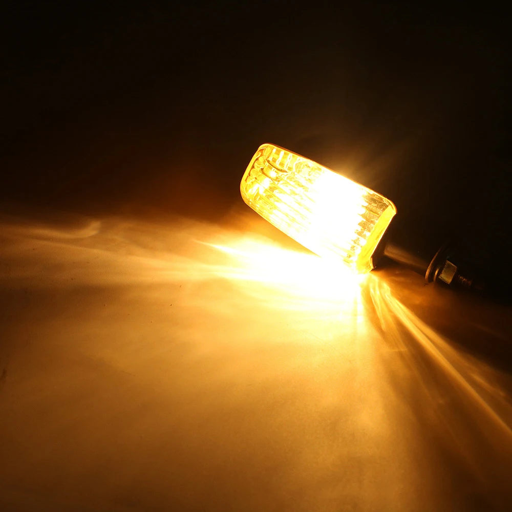 4PCS Universal Motorcycle Blub Turn Signal Lamp Turning Indicators Light Blinkers Signal Amber Bike Motorcycle Accessories 12V
