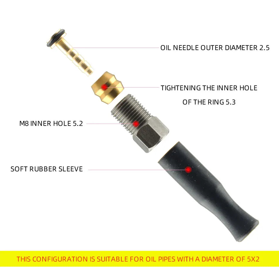 NFOX Hydraulic Brake Three-Way Connector | Aluminum One-to-Two Splitter | Tricycle