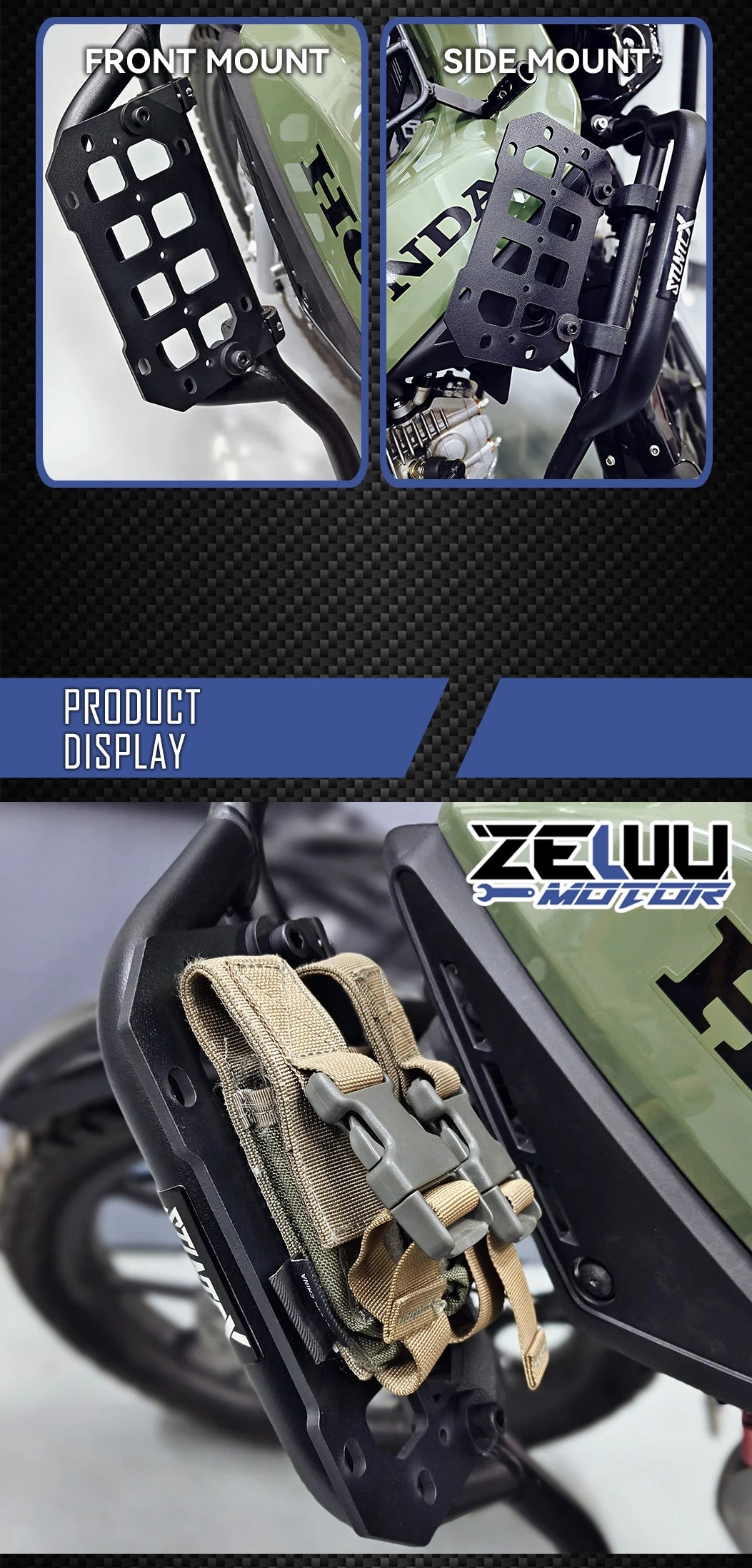 Molle Bumper Panel Organizer | Tactical Trunk Storage | Universal