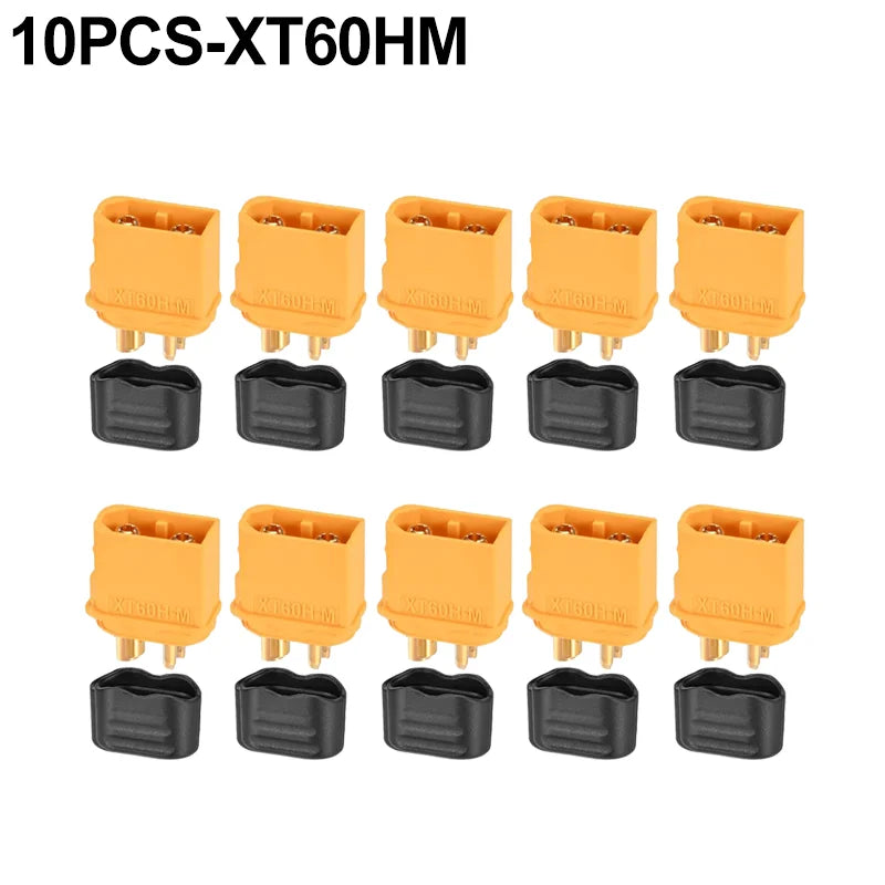 XT60H Bullet Connector Plugs | Male & Female w/ Sheath | RC LiPo