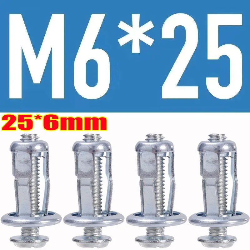 License Plate Bolt Kit | Petal-Shape Rivet Nuts M4–M8 | Auto Panel Fasteners
