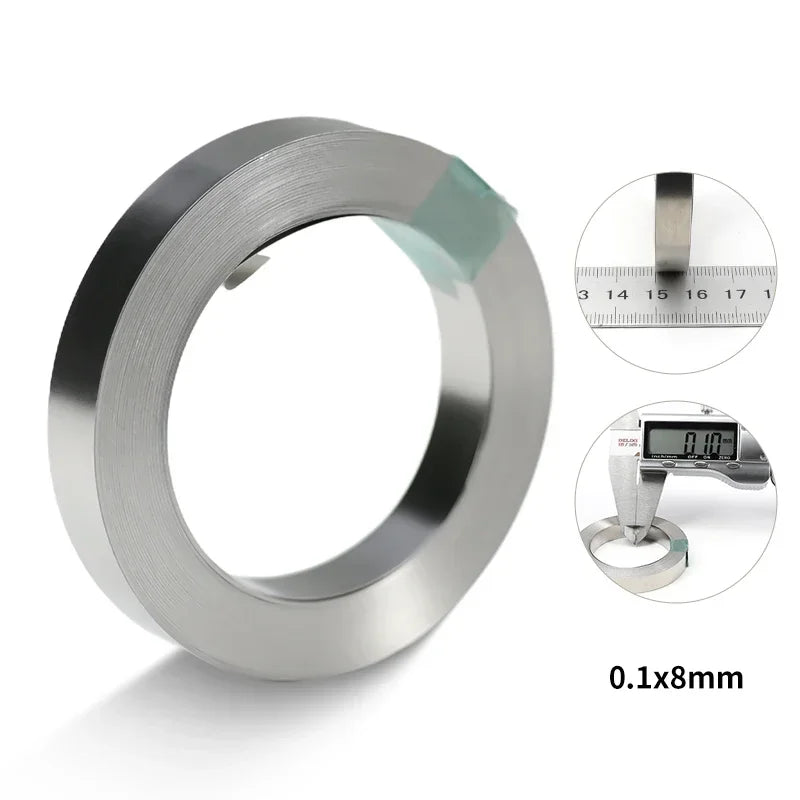 Nickel Strip Roll 10m | 0.2 x 8mm | Battery Spot Welding