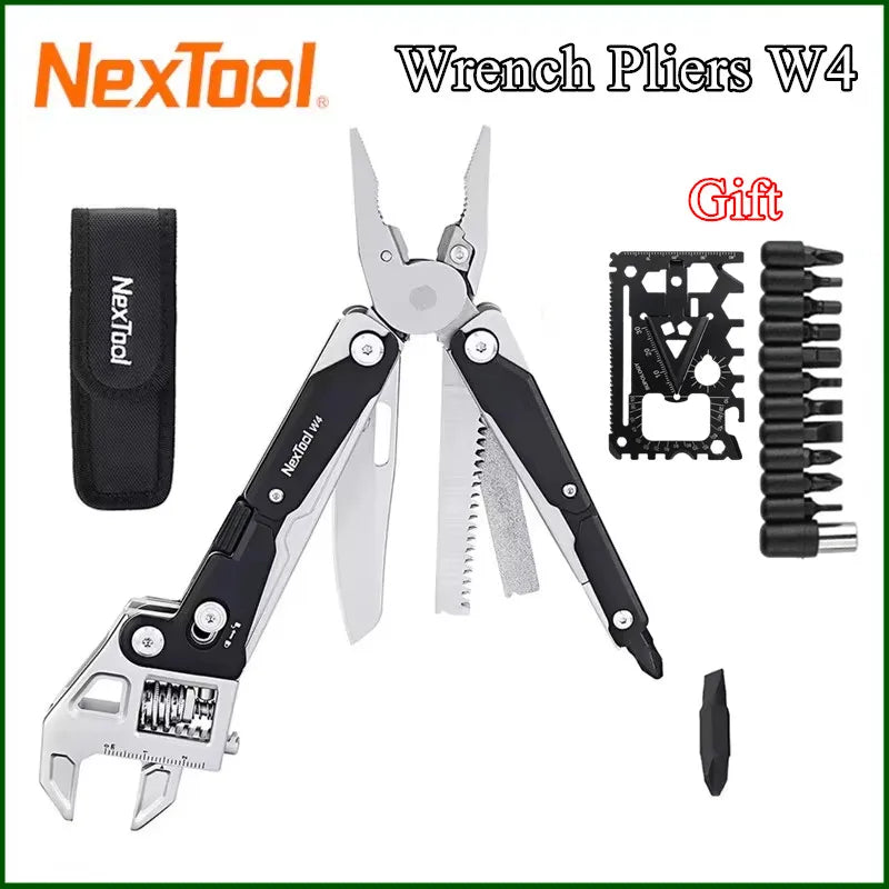 NexTool W4 11-in-1 Multitool | Wrench, Pliers & Knife | Trail Kit