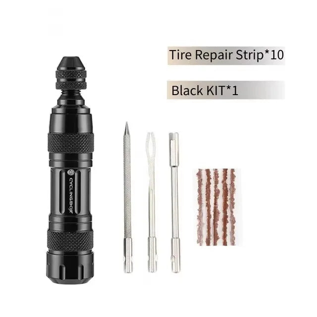 Tubeless Tire Repair Kit | Sealant + Rubber Strips | Road Bike