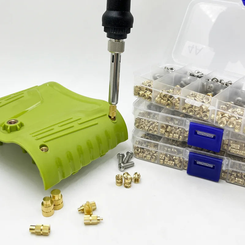 Brass Insert Nut Kit | M2–M4 Heat-Set | 3D Printer Accessory