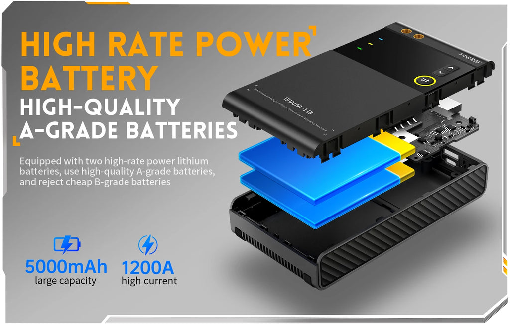 FNIRSI SWM-10 Portable Spot Welder | 5000mAh | 18650 Battery Packs