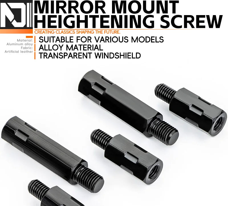 Mirror Extension Adapters | M8/M10, Left & Right Thread | Motorcycles
