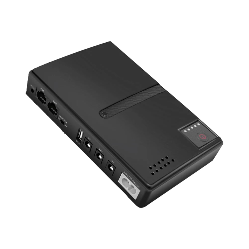 1018L 4*18650 Uninterruptible Power Supply Case  5V 9V 12V UPS Router Optical Cat Backup Power Supply No Batteries Included