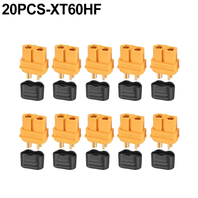XT60H Bullet Connector Plugs | Male & Female w/ Sheath | RC LiPo