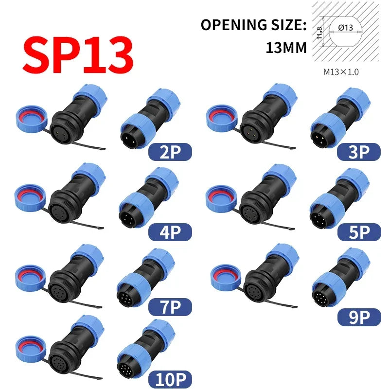 Aviation Plug Connectors | IP68 Waterproof | Panel-Mount