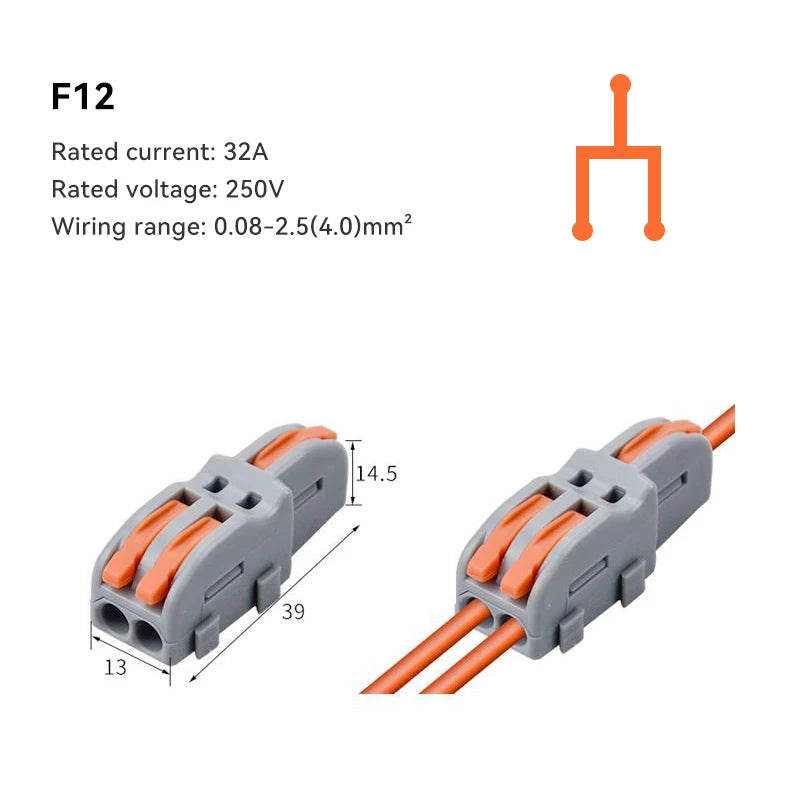 Push-In Wire Connector Splitter | 1-In Multi-Out | 32A 250V