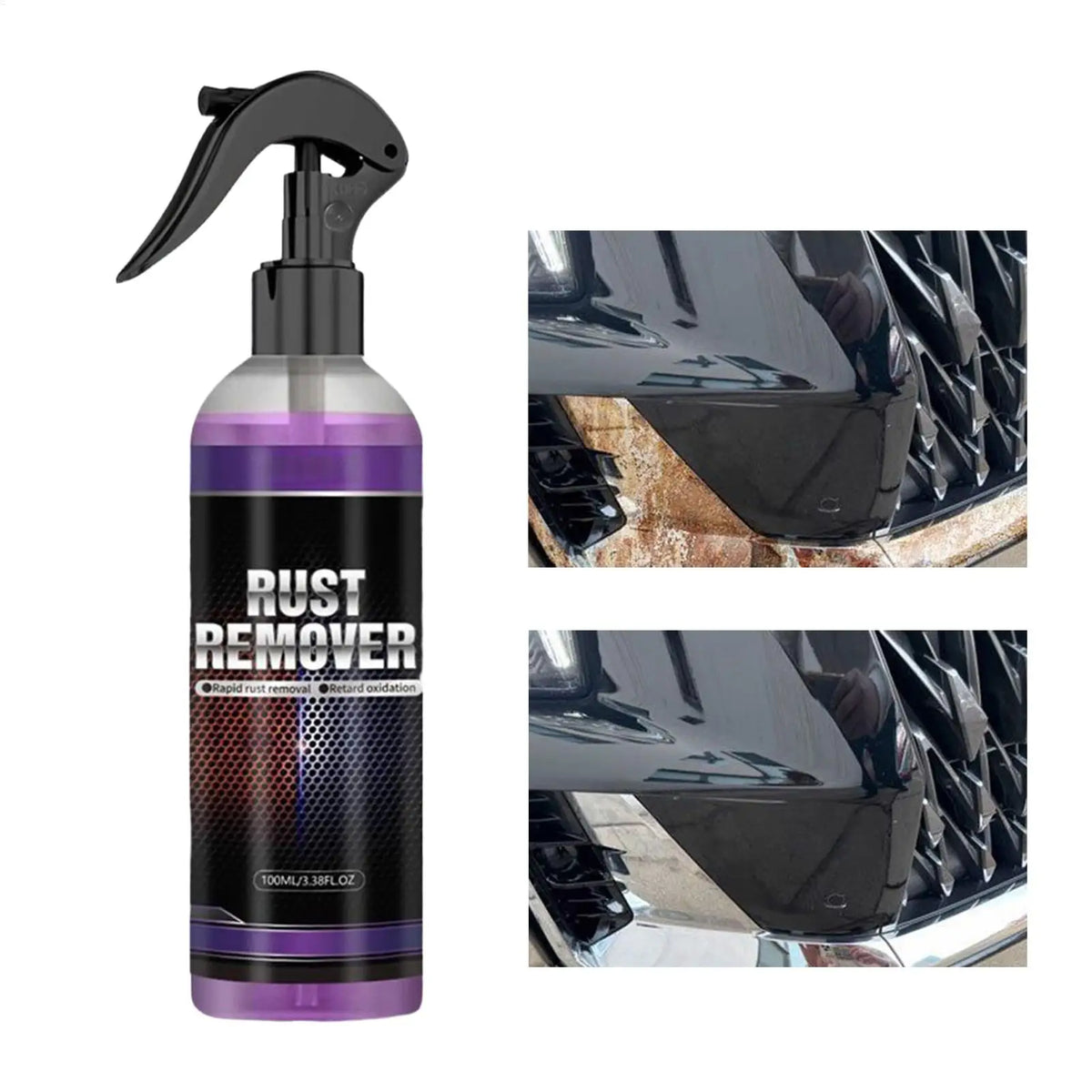 100ml Removal Cleaning Spray Rust Remover For Metal Rust Removal Spray for Beginners Family Automotive Interior Truck SUVs