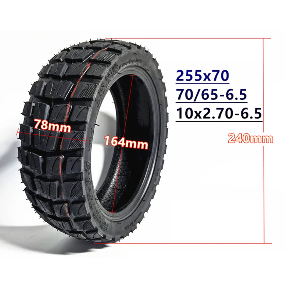 10x2.75-6.5 Scooter Tire | Tubeless Off-Road | Rubber