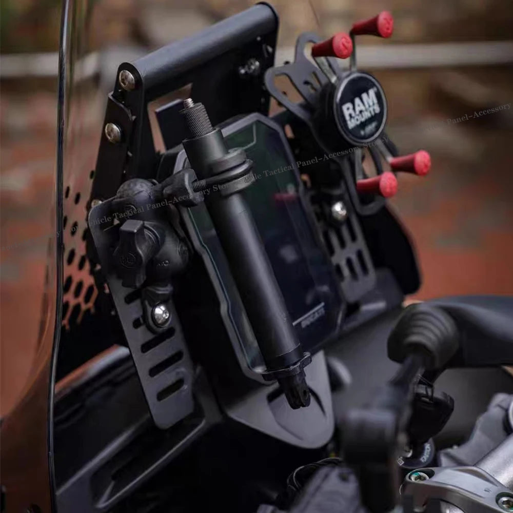 Motorcycle MOLLE Panel | Phone/GPS Navigation Mount | Universal Handlebar Crossbar