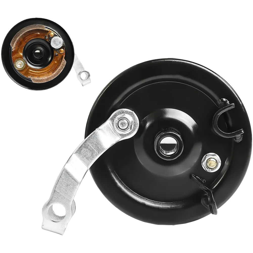 80-Type Front Drum Brake Assembly for Electric Bikes | Plastic Cover & Alloy Shell