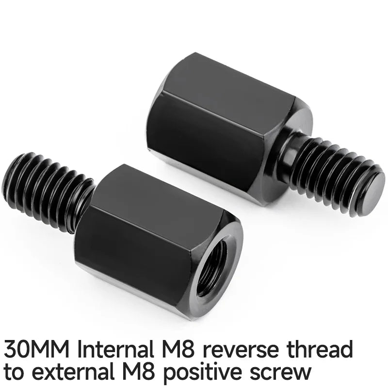 Mirror Extension Adapters | M8/M10, Left & Right Thread | Motorcycles