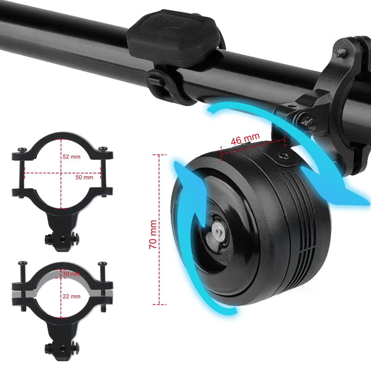 Electric Bike Horn Alarm | Remote Control Anti-Theft | Super Loud