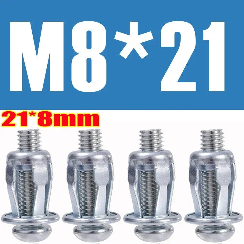 License Plate Bolt Kit | Petal-Shape Rivet Nuts M4–M8 | Auto Panel Fasteners
