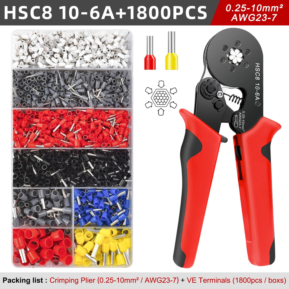 VE Tubular Crimp Terminal Kit | Insulated Ferrules | Electrical