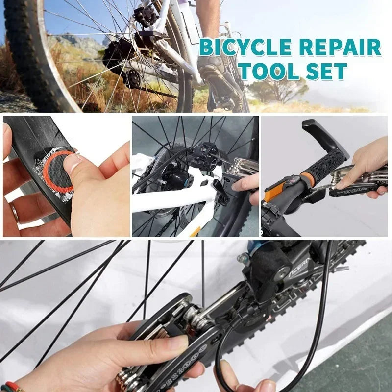 Bike Repair Tool Kit | Multi-Tool + Pump + Patch | Portable