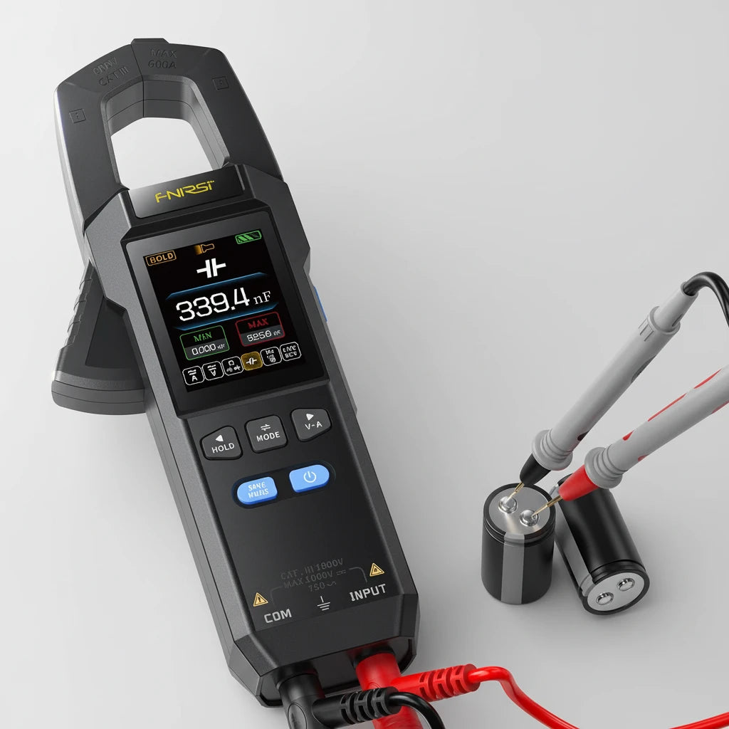 FNIRSI DMC-100 Clamp Meter | 600A AC/DC | NCV