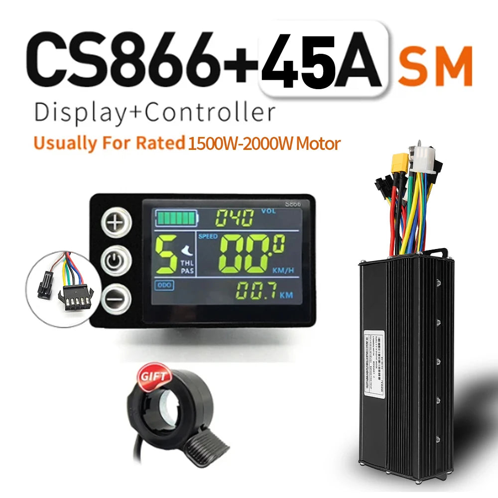 Sine Wave Controller Kit | 17/26/30A | S866 LCD Display