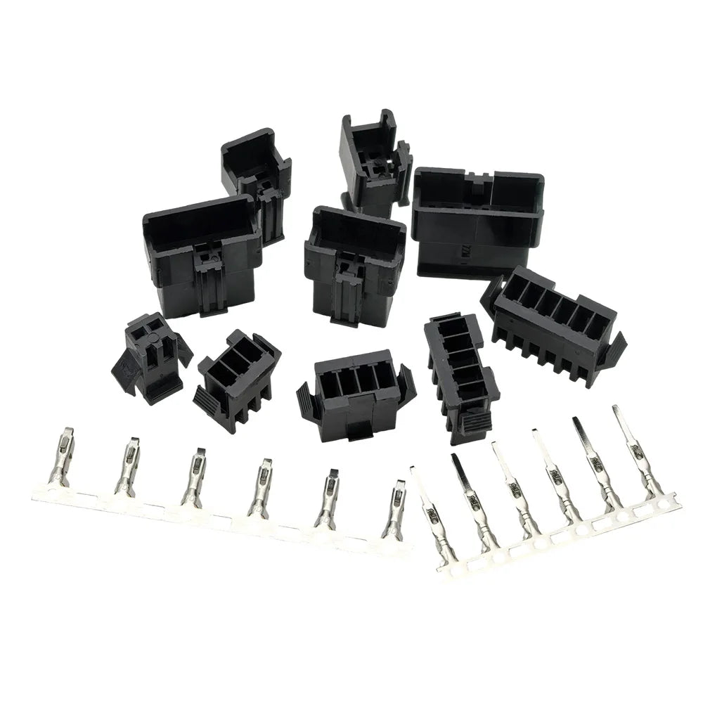 JST SM Connector Kit | 2-6 Pin 2.54mm | 10 Sets w/ Terminals