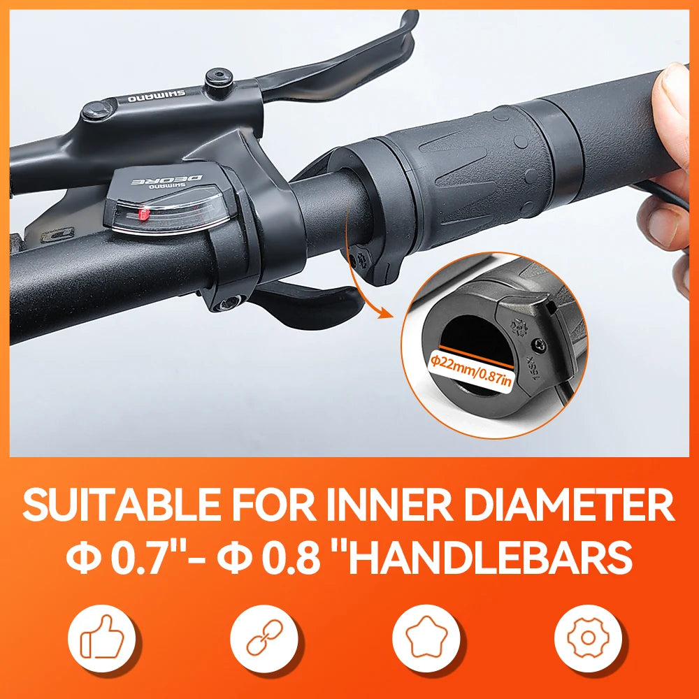 WUXING 158X Twist Throttle | Right Handle | 24–72V