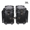 38L Folding Motorcycle Side Boxes | Aluminum Alloy | Quick-Release Pair