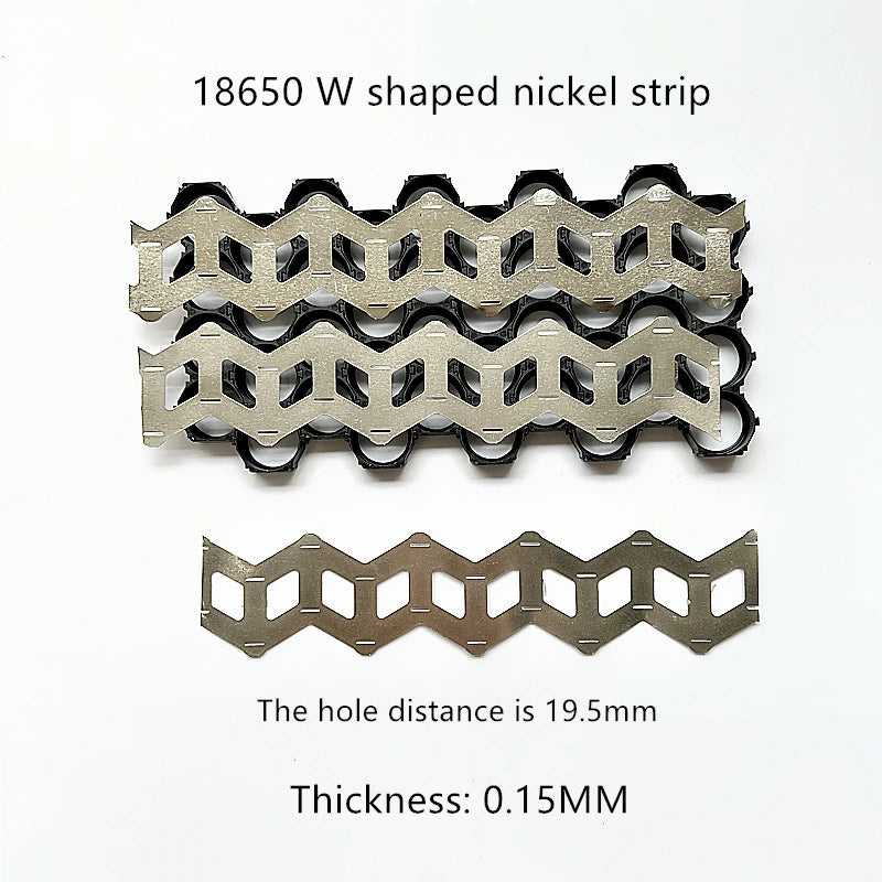 18650 And 21700 Battery 2P Wavy Nickel Strip Nickel Sheet W Type Nickel Strip Coil 2 Units W Type