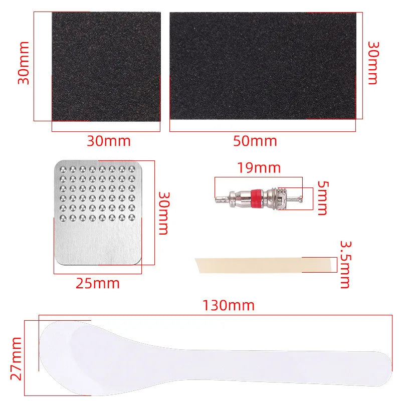 Self-Adhesive Bike Tire Patch Kit | Storage Box Included | Bicycle Tubes