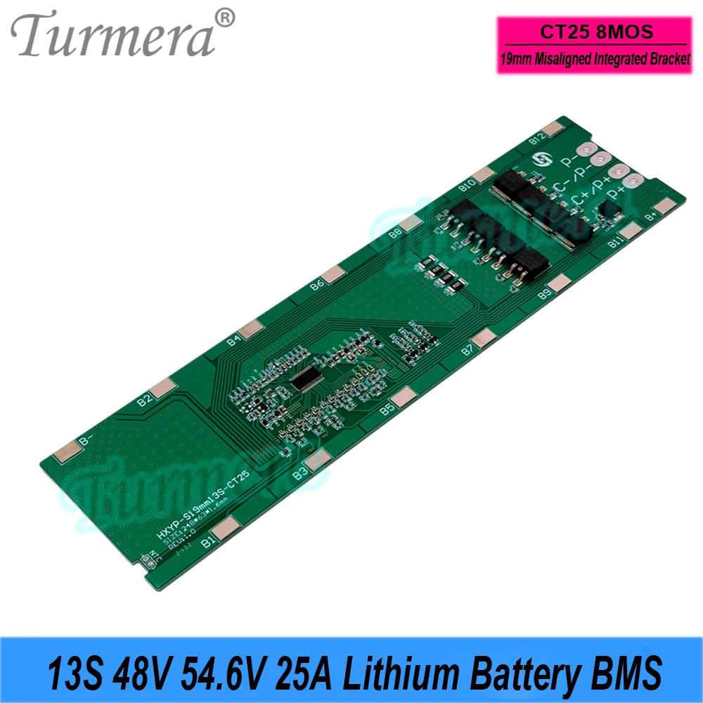 Lithium Battery BMS | 13S 48V 25A | E-Bike & E-Scooter Pack Building