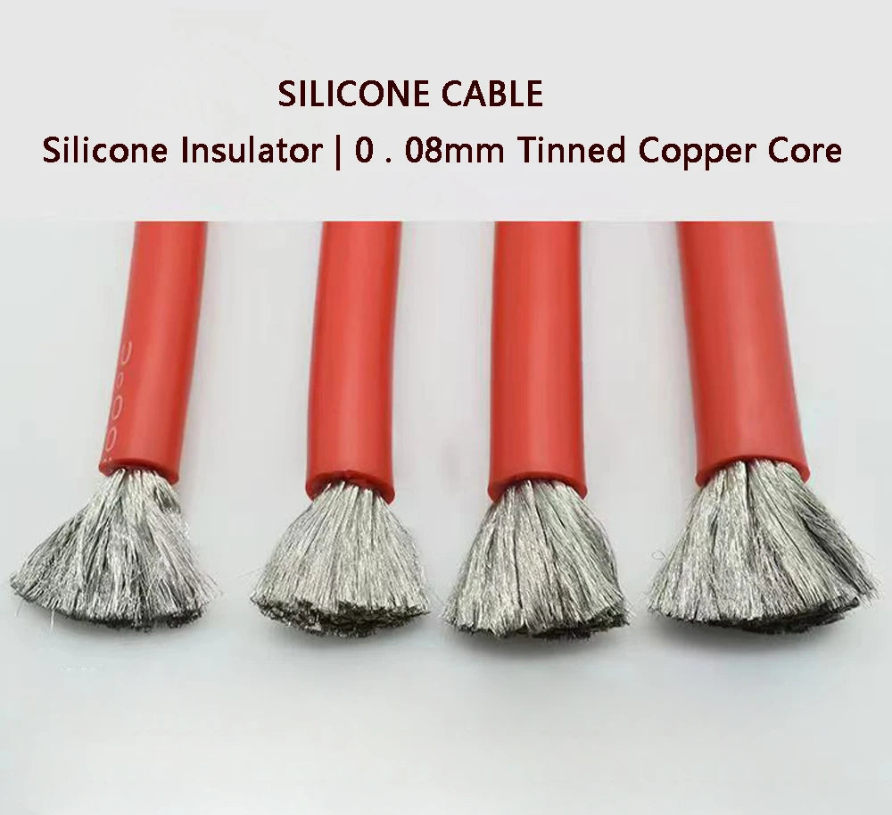 Super-Soft Silicone Wire | Red/Black 6–24AWG | Car Battery / Power