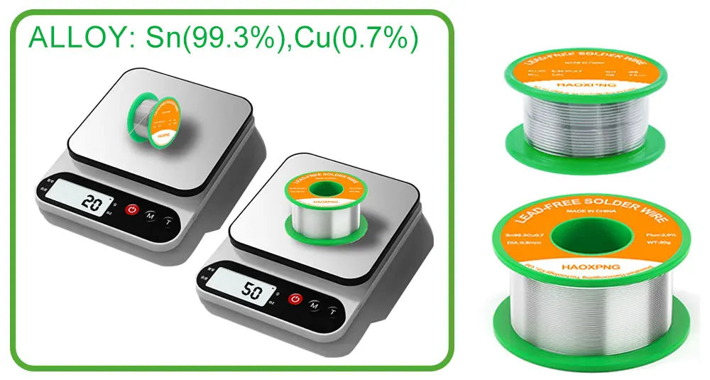 Lead-Free Solder Wire | Sn99.3Cu0.7 217°C | Electronics Repair