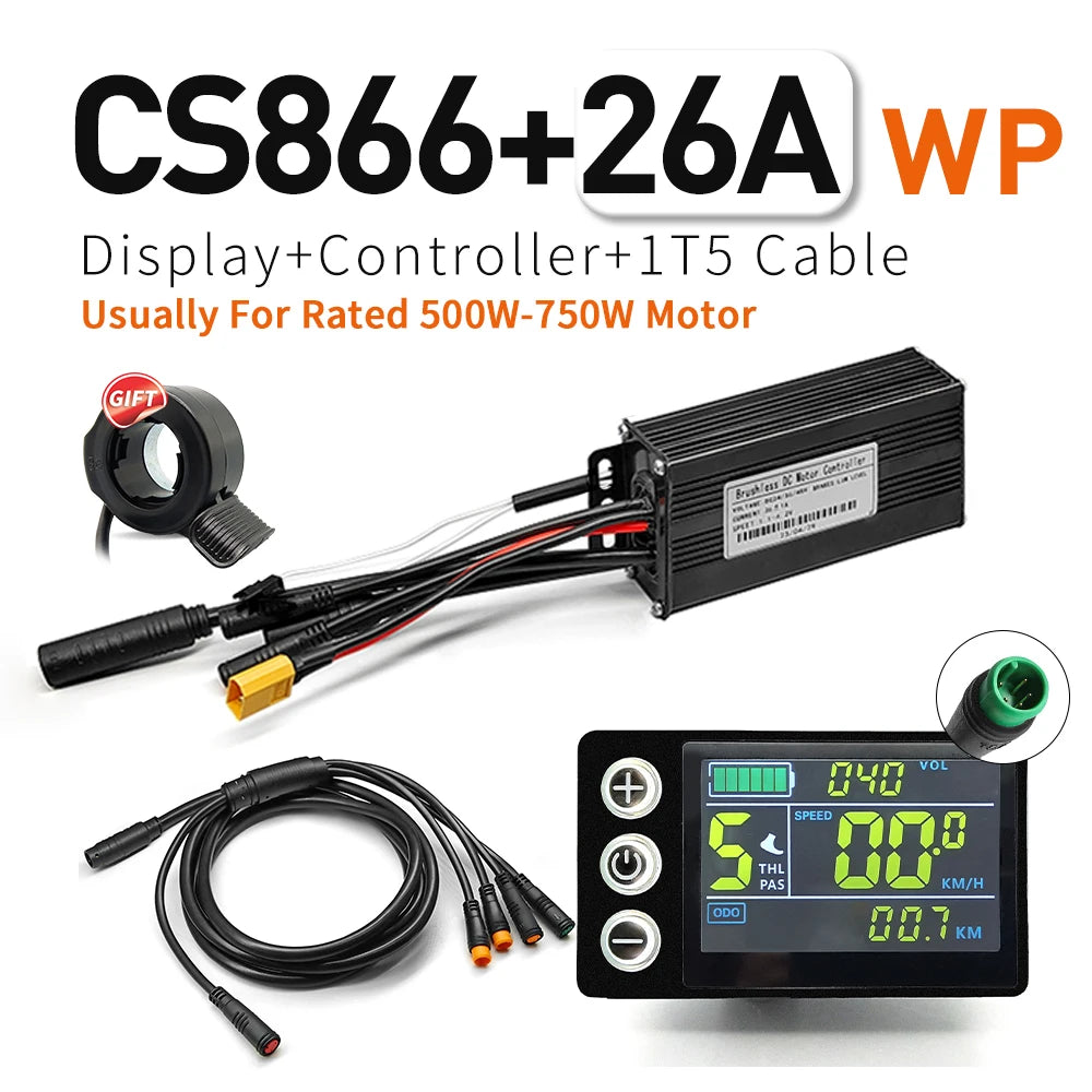 Sine Wave Controller Kit | 17/26/30A | S866 LCD Display