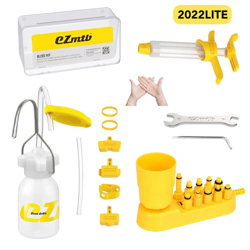 Hydraulic Disc Brake Bleed Kit + 60ml Mineral Oil | Fits Shimano, Tektro, SRAM, Nutt & Magura Brakes