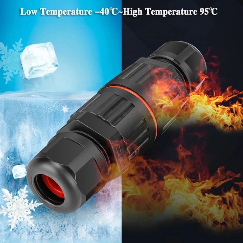 IP68 Waterproof Wire Connector | 2/3-Pin | Quick Connect