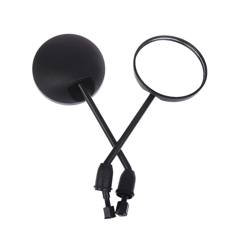Universal Motorcycle Mirrors | 8mm Adjustable | Pair, Black