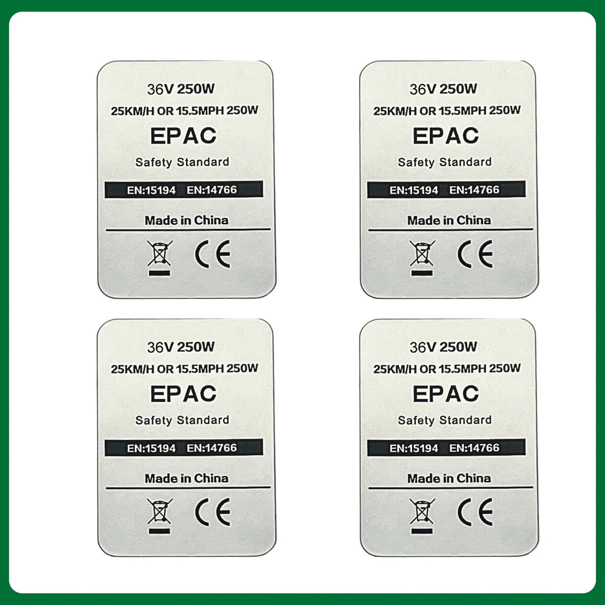 EBIKE Sticker, 36V 48V 250W Electric Bike Lable, Compataible for Bafang Tongsheng and other Brand 500W-1500W Conversion Kit