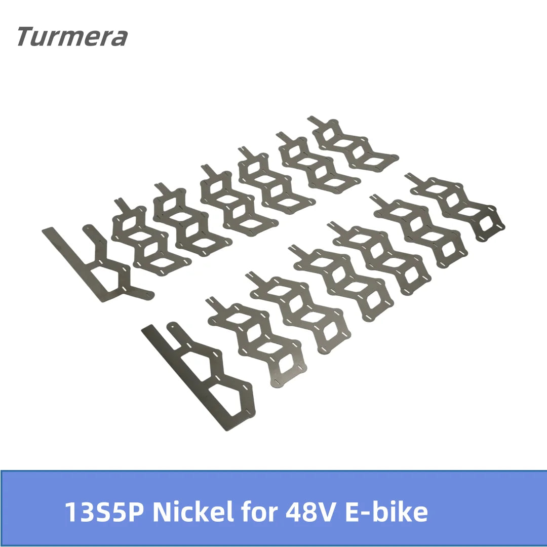 Turmera 48V Silver Fish Battery Bracket | 13S5P | 15A BMS | E-Bike