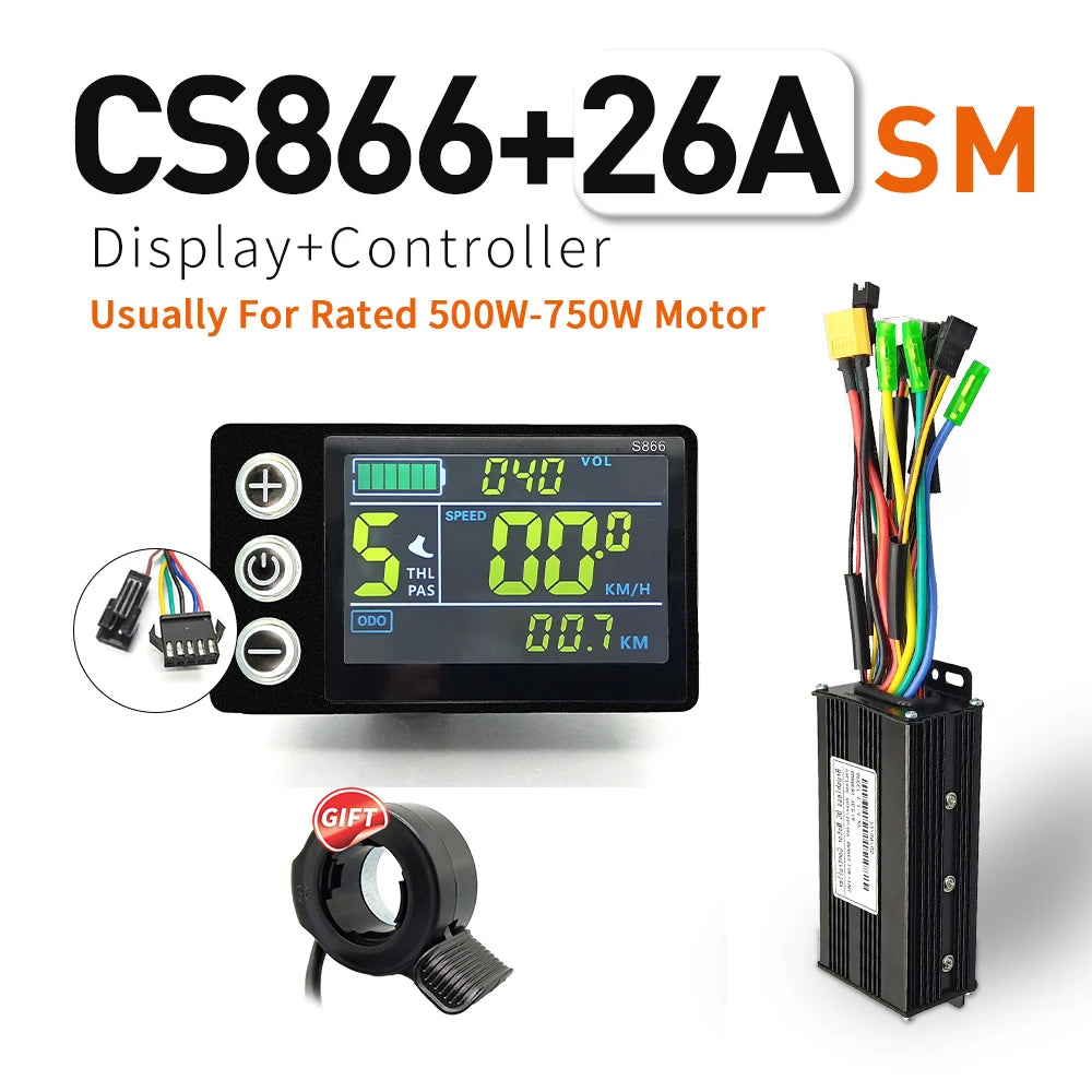 Sine Wave Controller Kit | 17/26/30A | S866 LCD Display